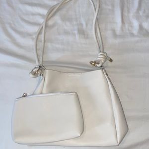 Beige Shein Bag With Pouch